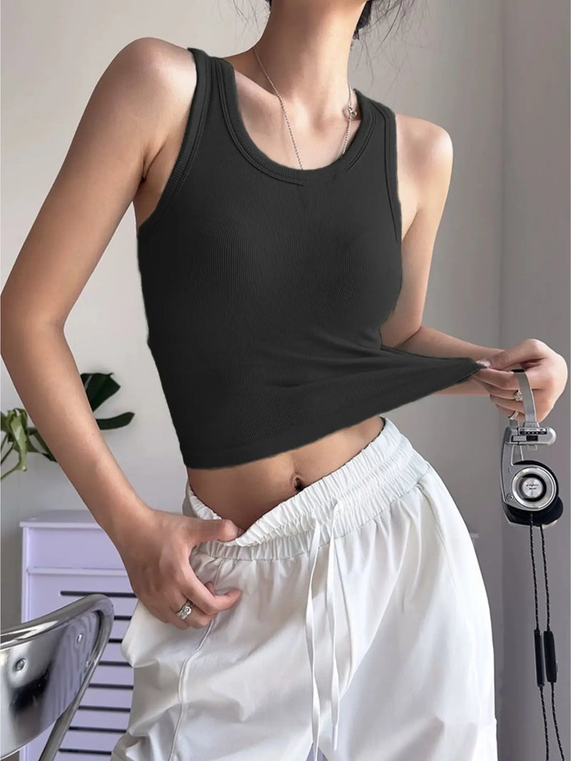 Regata Cropped Canelada – Conforto e Estilo para Qualquer Ocasião