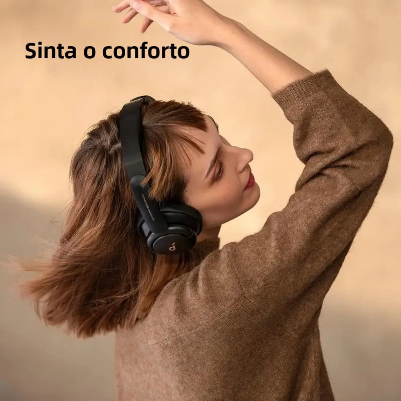 Headphones Soundcore by Anker Life Q30 com Cancelamento Ativo de Ruído, Bluetooth e Conforto Over-Ear