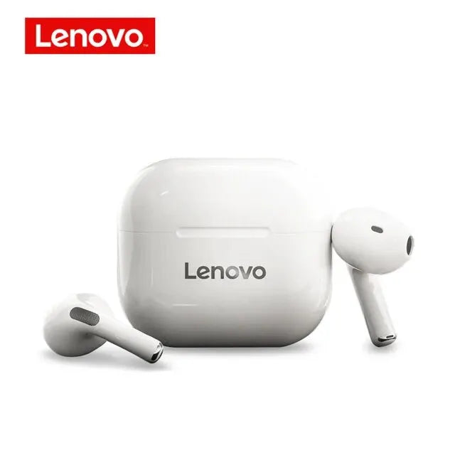 Fones de ouvido Lenovo LP40 TWS Bluetooth 5.0 sem fio com graves potentes