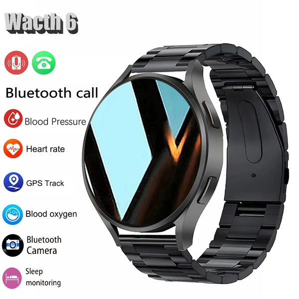 Smartwatch 6 com Tela de 1,44", Chamadas Bluetooth e Monitoramento de Saúde