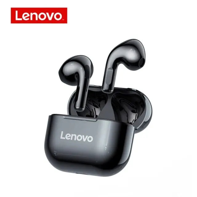 Fones de ouvido Lenovo LP40 TWS Bluetooth 5.0 sem fio com graves potentes