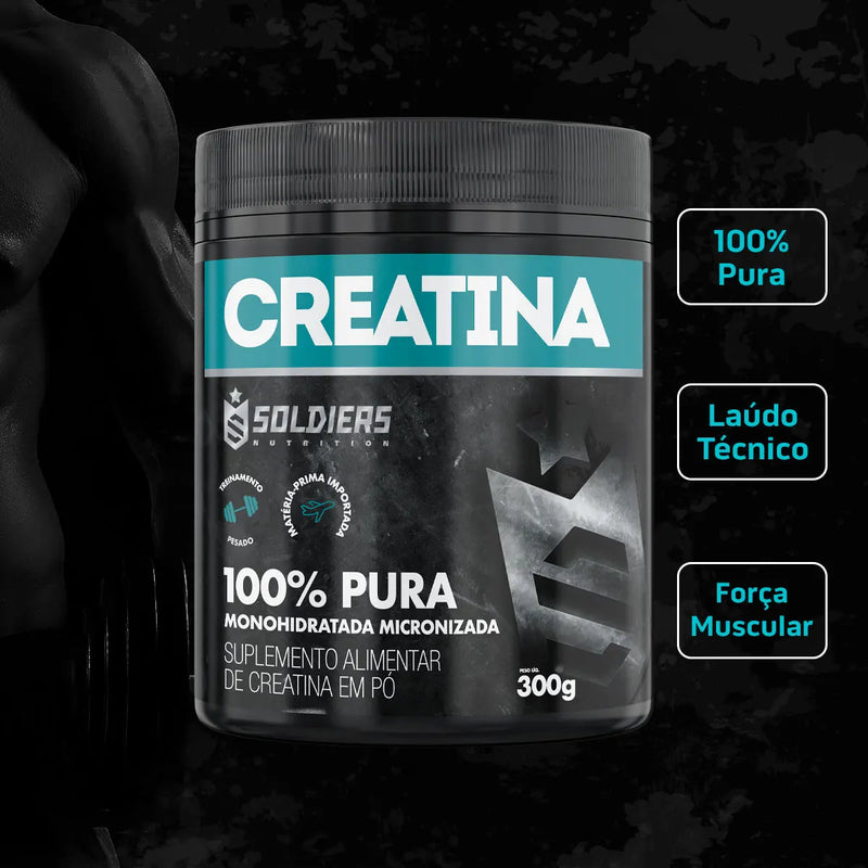 Creatina Monohidratada 300g – 100% Pura para Potencializar Seus Treinos