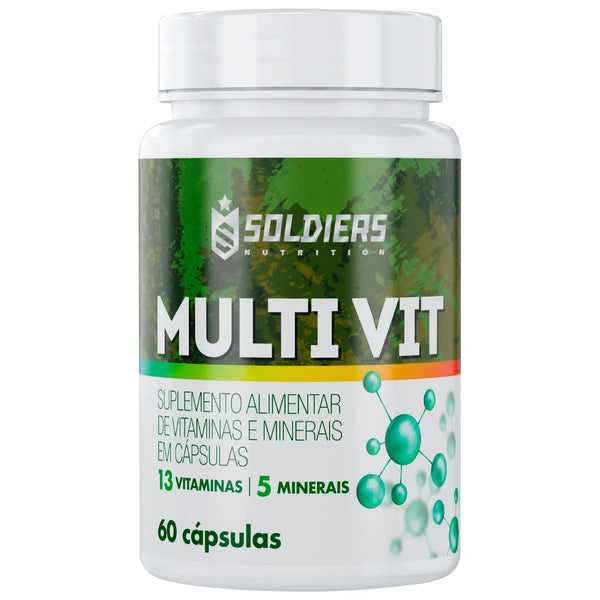 Multivitamínico 60 Cápsulas – Energia e Saúde com 13 Vitaminas e 5 Minerais