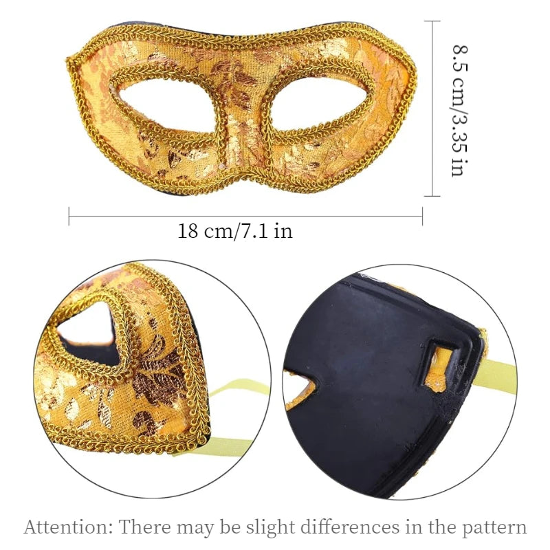 Kit com 7/14/28 Máscaras Venezianas – Elegância e Mistério para o Carnaval!