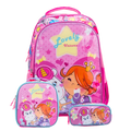 Mochila Escolar Infantil – Impermeável com Bolsa para Almoço e Kit 2024