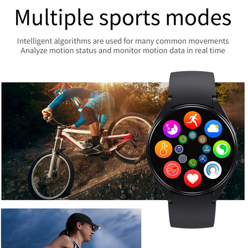 Smartwatch 6 com Tela de 1,44", Chamadas Bluetooth e Monitoramento de Saúde