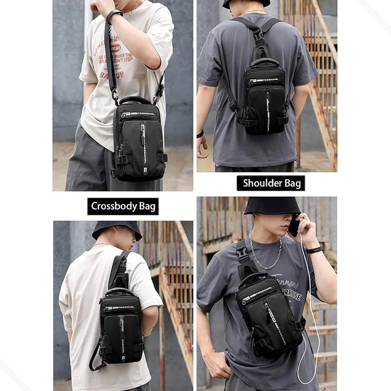 Mochila Masculina de Ombro Sling – Impermeável